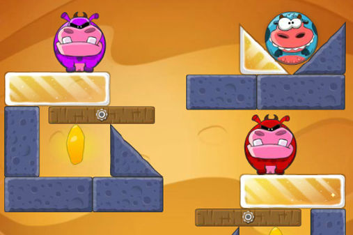 エイリアンに牛乳を届ける誘導パズルゲーム Aliens Like Milkの画像