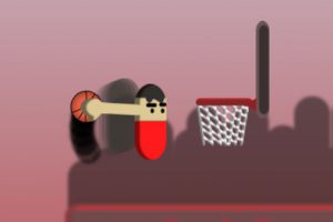 スラムダンクを決めるシンプルなバスケゲーム Basket Slam Dunk