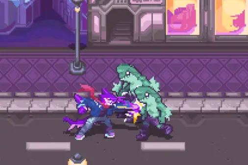 サメ人間が戦うベルトスクロールアクション【ビーチアウト (Beatchout)】の画像