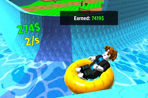 水上すべり台を作る建設シミュレーション【ビルド アクアパーク (Build an Aquapark)】の画像