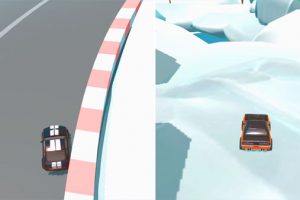 ミニチュアカーのレーシングゲーム Cartoon Racers: North Pole