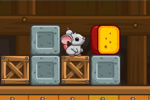 ネズミがチーズを食べる誘導パズルゲーム：Cheese Barn Levels Pack