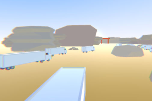 荷台を飛び移るパルクールゲーム【クラスターラッシュ】の画像