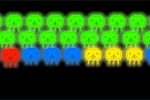 色を合わせて攻撃するインベーダーゲーム Colorful Invaders