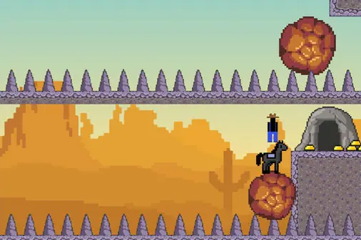 アイワナ風の高難易度アクション【カウボーイジョー (Cowboy Joe)】の画像