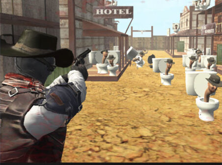 Cowboy vs Skibidi Toilets