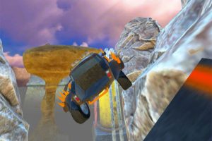 2P同時プレイ可能な3Dレースゲーム Desert City Stunt