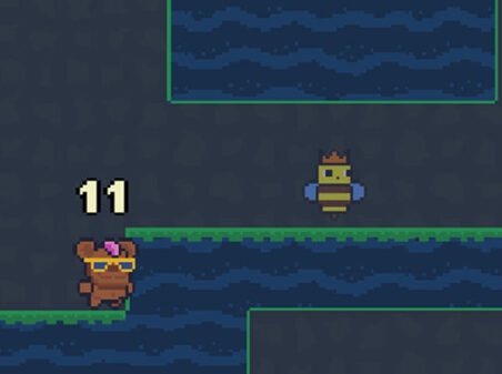 12回しか動けないクマのハチミツ探しアクションゲーム Dozenbearの画像