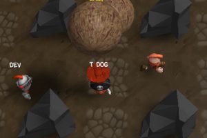 落石で攻撃するマルチプレイ対戦ゲーム dungo.io