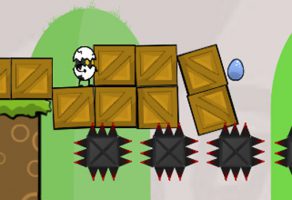 タマゴがマリオする感じの2Dジャンプアクションゲーム Eggys Big Adventure