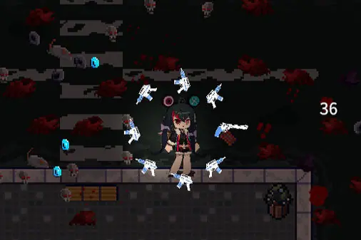 少女が銃で戦うローグライク【エターナルナイト：インフィニティ (Eternal Night: Infinity)】の画像