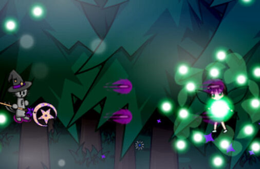 東方を横スクロールにしたような弾幕シューティング Fantasy Cats Shooter 3の画像