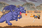 恐竜が原始人と戦うシューティングゲーム：Fire and Might
