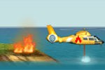 ヘリコプターで消火活動する空中消火ゲーム FIRE HELICOPTER
