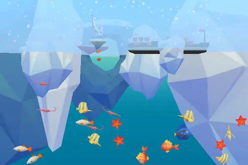 ヤリで魚を突くフィッシングゲーム【フィッシュマスター（Fish Master: Go Fish）】の画像