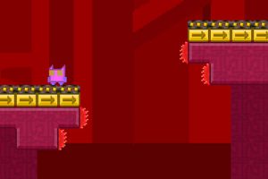 洞窟を進むレトロなタイムアタックゲーム FoxBot