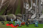 城に設置された武器で戦う防衛系ゲーム：Epic War 2