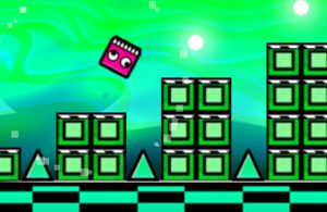 四角いモンスターのジャンプアクションゲーム Geometry Neon Dash Subzero