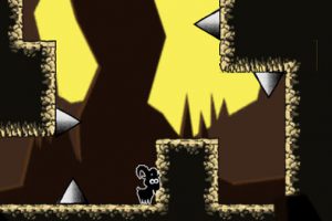 ヤギが洞窟を進む高難易度なアクションゲーム Goat in The Cave