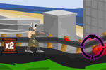 スライム状の無機質モンスターからの侵略を防ぐアクションゲーム：Gummy War