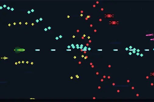 シンプルな弾幕シューティング【平凡なシューティングゲーム】の画像