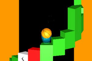 バスケットボールが塔を登るシンプルゲーム Helix Spiral 3D