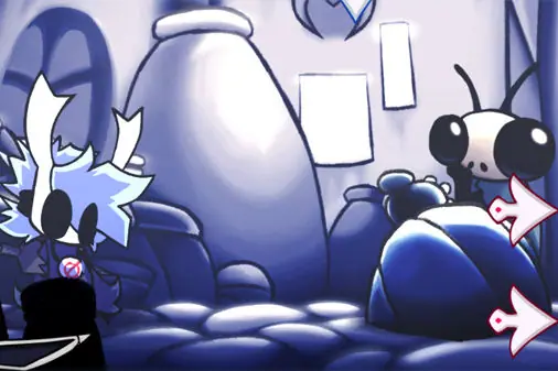 ホロウナイトのストーリーFNFリズムゲーム【ハロウネストの賛美歌】の画像