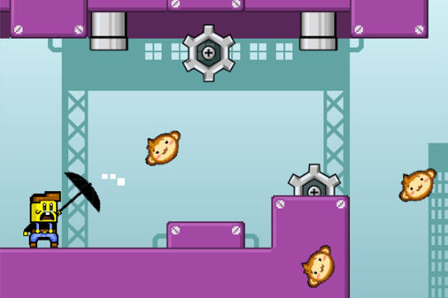 カサで猿を防ぐアドベンチャーゲーム【It's Raining Monkeys】の画像