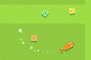金魚がキューブを弾く高難易度なアクションゲーム Jelly Juggle