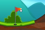 1画面コースのシンプルな2Dゴルフゲーム：JUST GOLF
