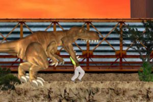 恐竜が人間を捕食するゲーム LA Rex