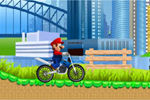 マリオがバイクに乗ってバランスゲームに挑戦：Mario Ride 