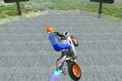 空中コースを走るバイクゲーム【メガランプ・バイクレーシング・トラックス】