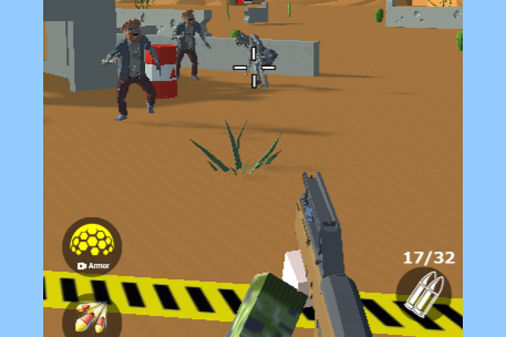 銃をマージしてゾンビを撃つFPS【マージガン シュートゾンビ】の画像