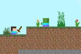 Minecraft Mini Platformer マインクラフトプラットフォーマー【Minecraft Platformer】 | 無料ブラウザゲーム|アクションゲームの庵