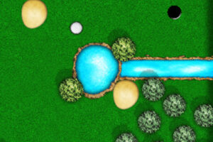 よく滑るパットゴルフゲーム Mini Golf 18