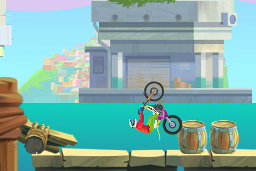 挙動がピーキーなモトクロスバイクゲーム Moto Maniac アクションゲームの庵