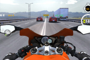 バイクで高速走行するレースゲーム【モーターツアー】