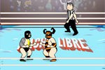 覆面レスラーのへっぽこプロレスゲーム：Nacho Libre Wrestling