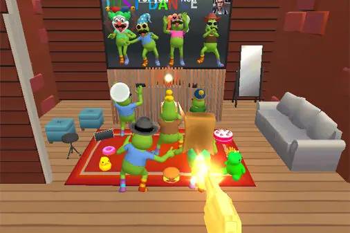 ラグドールを撃ちまくるストレス発散ガンシューティング【ノーショーツ】の画像