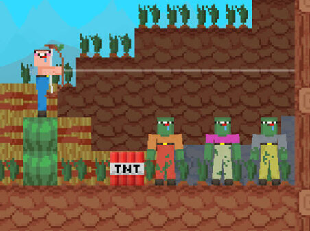 マイクラのアーチェリーゲーム【Noob Archer】の画像