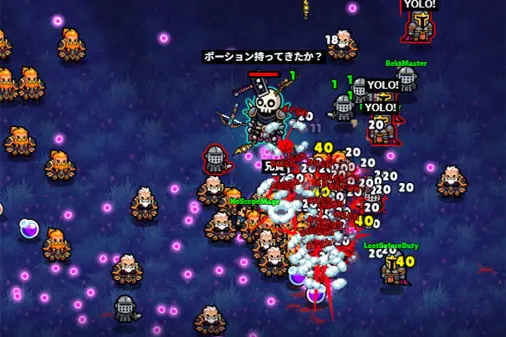 人間相手に無双するローグライクゲーム【NOOBS ARE COMING】の画像