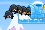 アイテムでペンギンを誘導するアクションゲーム Penguineering