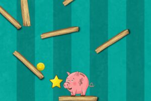 ブタさん貯金箱に貯金する誘導パズルゲーム Piggy Bank Adventure 2
