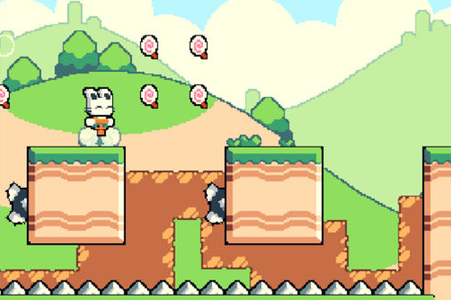 ウサギのホッピングゲーム【ポゴランナー】の画像