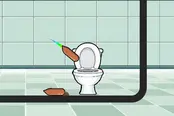 ウンコを便所へ飛ばす誘導アクション【プープ・アウェイ(Poop Away)】