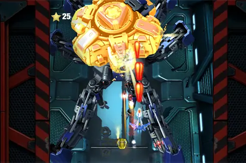 宇宙バトルの育成型縦シューティング【レッドハント(Red Hunt)】の画像