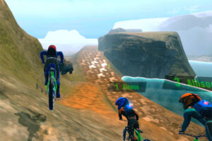 2人で遊べるマウンテンバイクゲーム【Riders Downhill Racing】