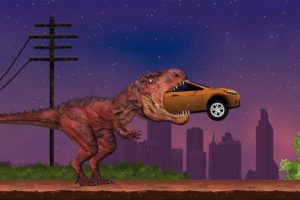 人類と戦う恐竜ゲーム RIO REX
