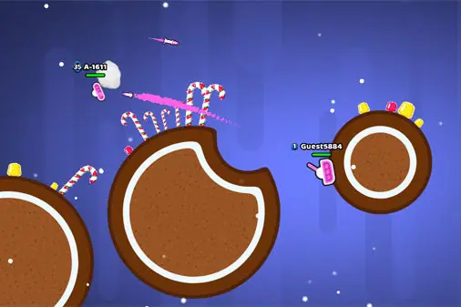 バトルタンクで戦うマルチプレイガンアクション【ロケットボットローヤル (Rocket Bot Royale)】の画像